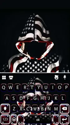 American Flag Hoodie Keyboard android App screenshot 0