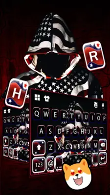 American Flag Hoodie Keyboard android App screenshot 2