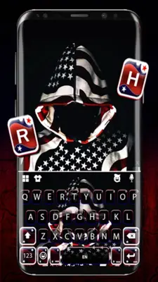 American Flag Hoodie Keyboard android App screenshot 4